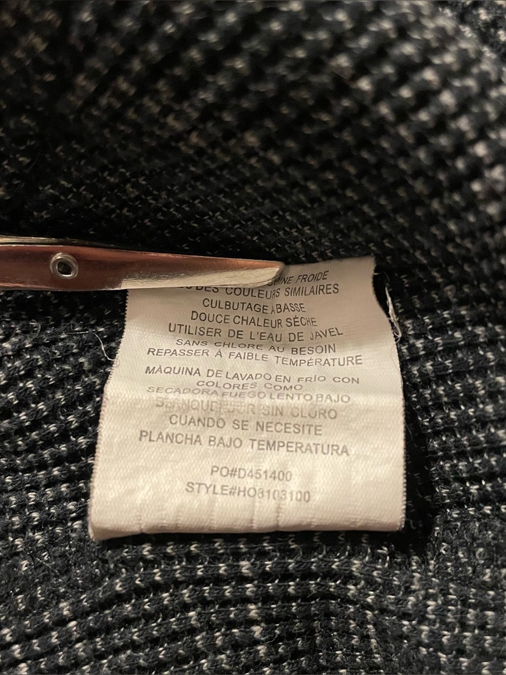 O'Neill Hoodie Shirt Men’s M Black Thermal Waffle Knit Pullover Kangaroo Pocket - Picture 11 of 11